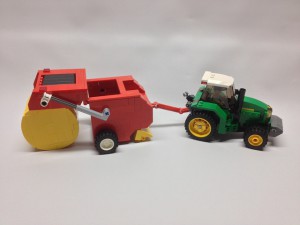 model traktora z zamiatarka